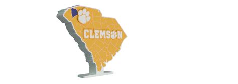 STL file Clemson Tigers Football Team Lightbox - Multi-Color 3D Design ...