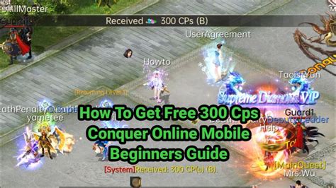 Conquer Online Mobile For Beginners Free 500 Cps B How To Level Up