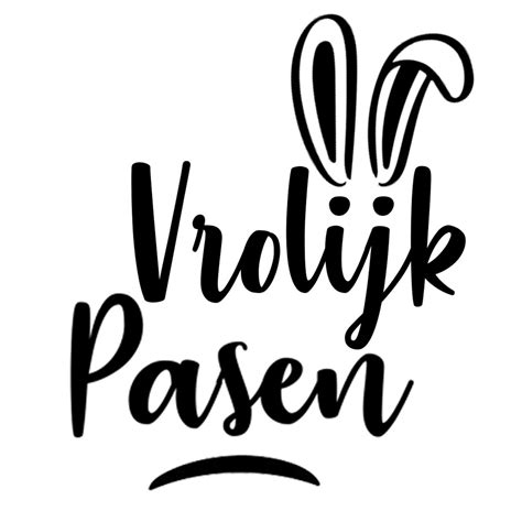 Herbruikbare Raamsticker Vrolijk Pasen Oortjes Sweetestdesign Nl