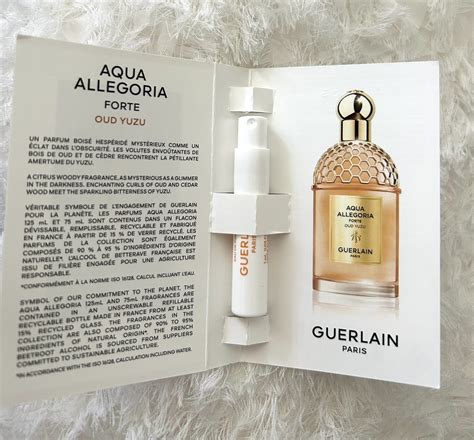 Guerlain Aqua Allegoria Forte Oud Yuzu Perfume Sample Ml Ebay