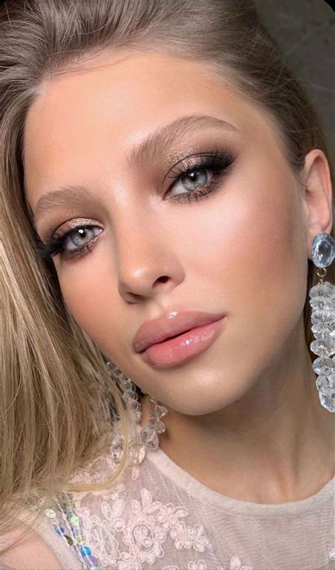 Pin by VALERIYA MYRONOVA on свадебный макияж Wedding eye makeup Nude eye makeup Evening makeup