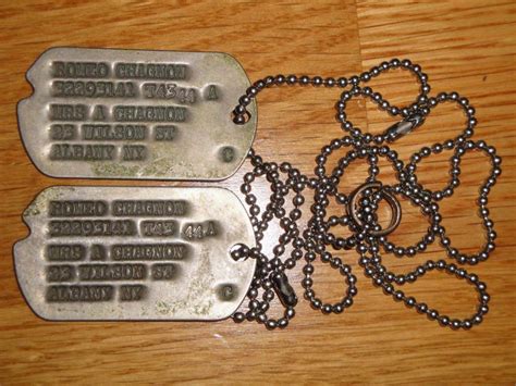 WWII US dog tags