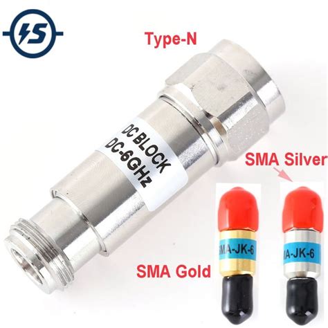 2w Type N Sma Male To Female Dc Block Dc 6 0ghz 50ohm Rf Coaxial Block Swr 1 2 Fixed Connectors