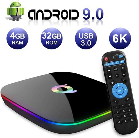 Android TV BoxQ Plus Android 9 0 TV Box 4GB RAM 32GB ROM H6 Quad Core