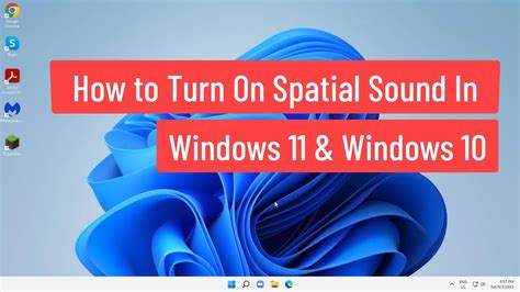 How To Turn On Spatial Sound In Windows Windows Youtube