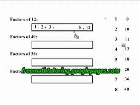 How to List the factors of a number « Math :: WonderHowTo