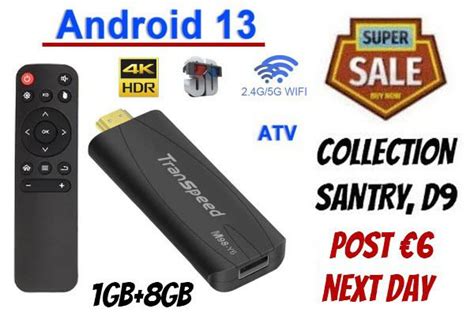 Transpeed Tv Stick Android 13 24g5g Wifi Atv 4k Tv Box For Sale in ...
