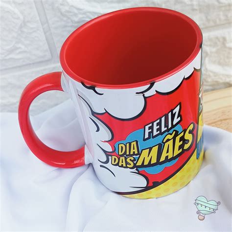 Caneca Super Mãe Elo7 Produtos Especiais