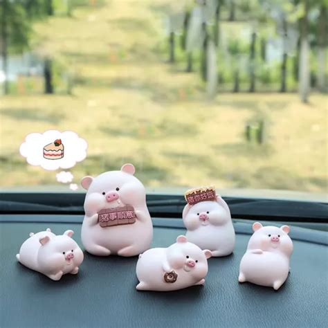 Accessoire Console Centre De Voiture Amusant Dessin Anim Cochon D