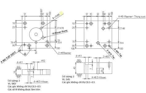 The File Shows The Drilling Details Of Sheet In The Form Of D Autocad