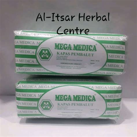 Jual Kapas Putih Medis Pembalut 25 Gram Kapas Gulung Kapas