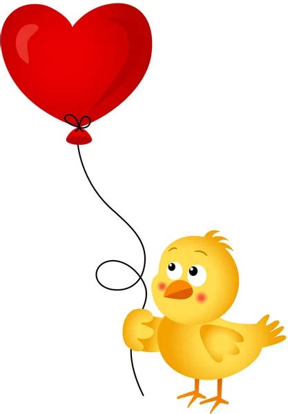 Bird Holding Love Heart Balloon — Stock Vector © Socris79 32919809