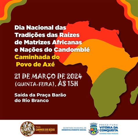 Prefeitura celebra Dia Nacional das Tradições de Matrizes Africanas