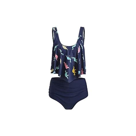 Uoweg Costume Da Bagno Bikini Da Spiaggia Estivo Da Donna Con Stampa Dinosauro Che Copre La