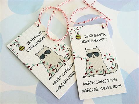 Personalized Christmas Tags Gift Tags Holiday Tags Funny | Etsy