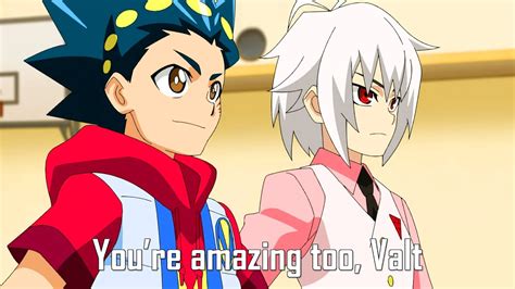 VALT AND SHU CONVERSATION ENGLISH SUB Beyblade Burst DB Episode 40