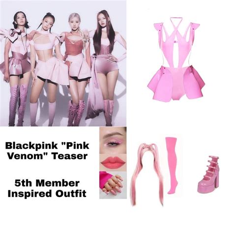 Blackpink Pink Venom Teaser 5th Member Inspired Outfit Roupas Kpop