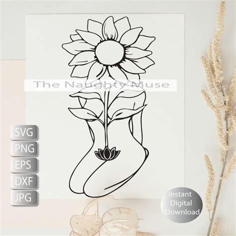 Nude Svg Nude Woman Svg Png Eps Dfx Nude Floral Etsy