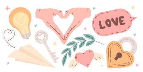 premium vector valentines day items set
