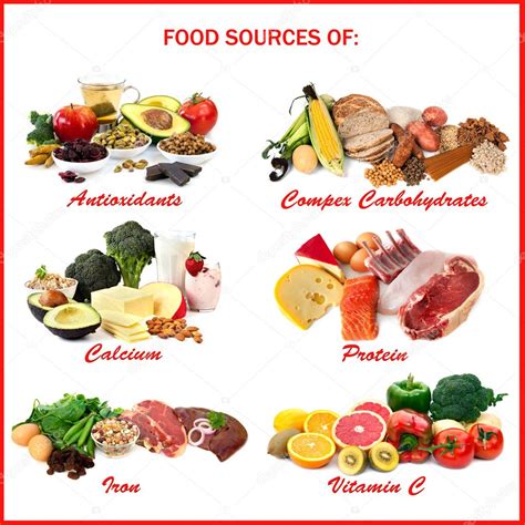food sources  nutrients stock photo  robynmac