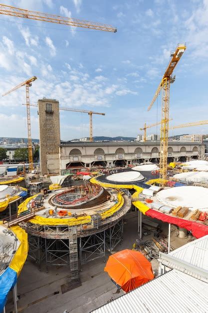 Premium Photo | Stuttgart 21 construction site for new railway train ...