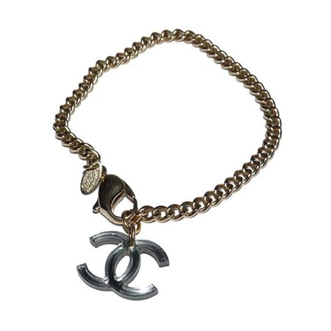 Depot Vente De Luxe En Ligne Chanel Bracelet Chaines Gourmette Sigle Cc