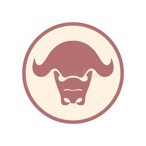 Buffalo Face Icon Stock Vector Illustration Of Aggression 298421867