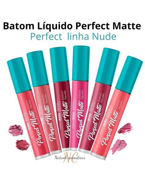 Batom Liquido Perfect Matte Nude Longa Dura Ao Niacinamida E