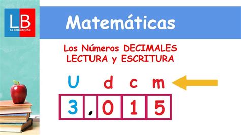 Los N Meros Decimales Lectura Y Escritura Primaria Youtube