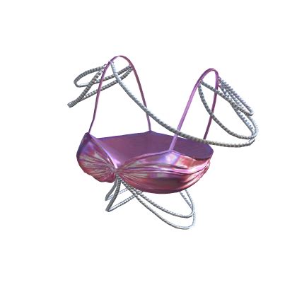 Top De Bikini De Perla De Sirena Iridiscente Rosa De Verano Roblox