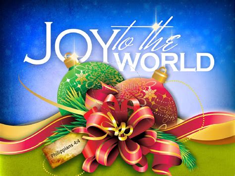 Joy To The World Christmas Powerpoint Clover Media