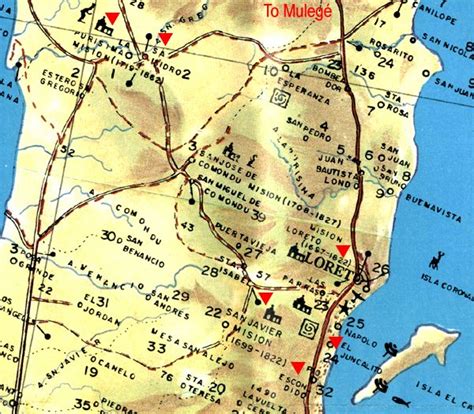Map Of Loreto City Area Map Of Mexico Regional Political Geography