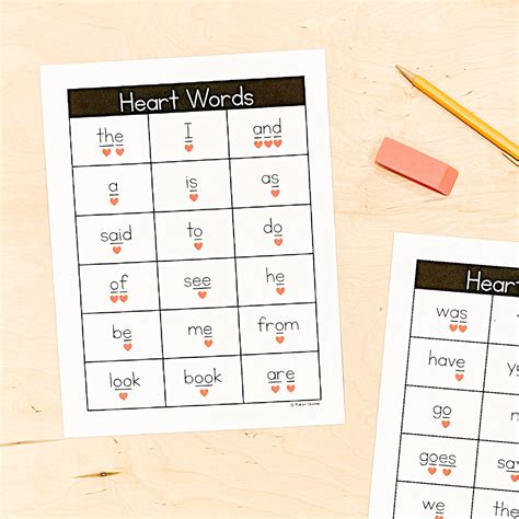 Heart Words What They Are Resources To Practice Them