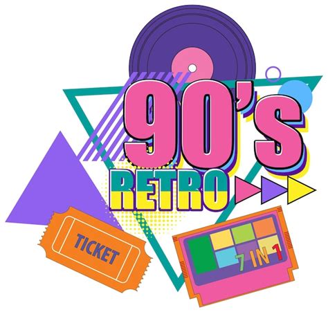 Free Vector | 90s retro banner template