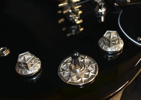 guitar knobs handcrafted  silver luthier