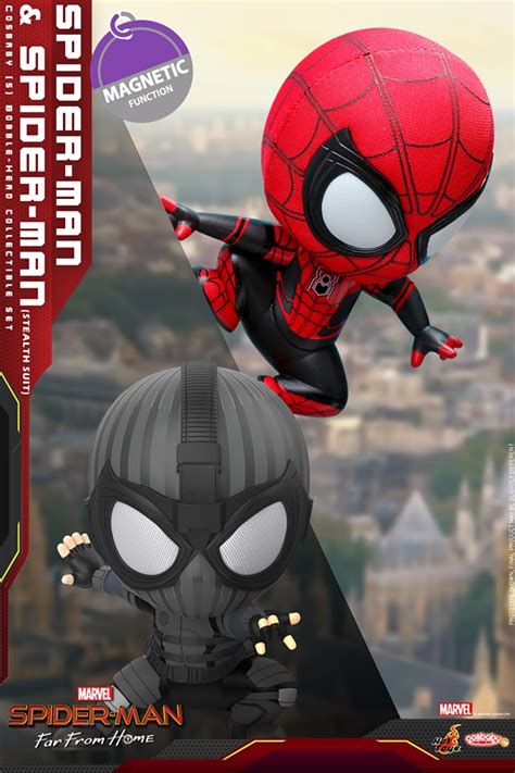 Homem Aranha Longe De Casa Ganha Suas Vers Es De Cosbabies Da Hot Toys Universo Marvel