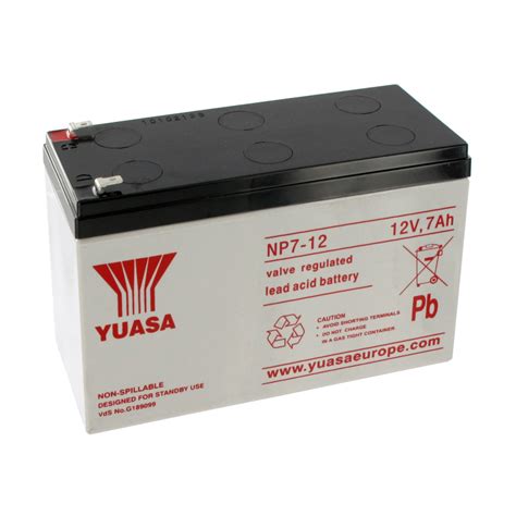 Batterie Au Plomb Yuasa V Ah Np Piles