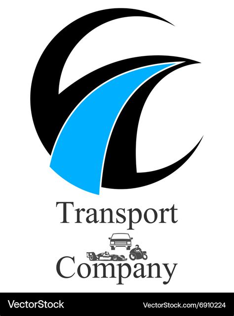 Transportation company logo Royalty Free Vector Image