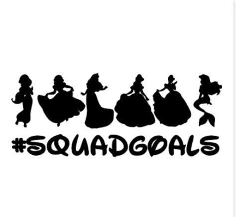 Princess Squad Goals Svg