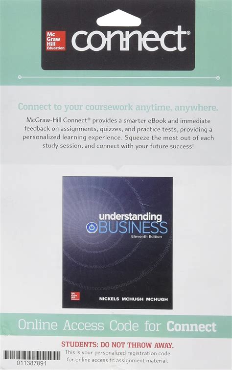 Amazon Co Jp Connect Semester Access Card For Understanding Business