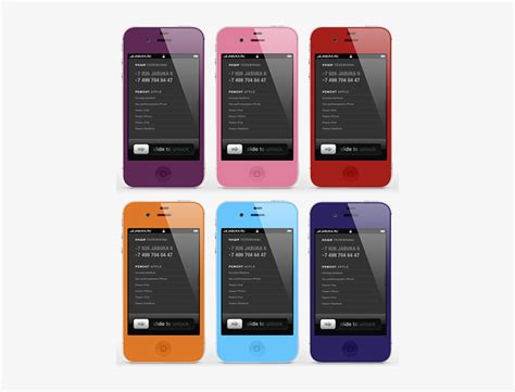 4 All Colors - Iphone - 450x582 PNG Download - PNGkit