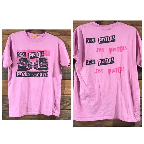 Official Merchandise Sex Pistols Pretty Vacant Pink T Gem