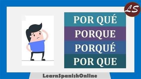 POR QUÉ vs PORQUE vs PORQUÉ vs POR QUE Aprender Español con Ejemplos