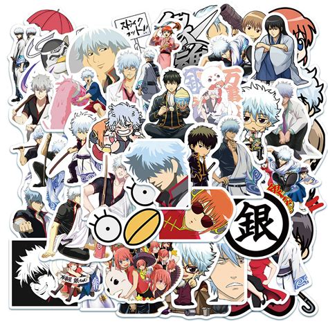 50pcs Gintama Stickers Au Sticker World