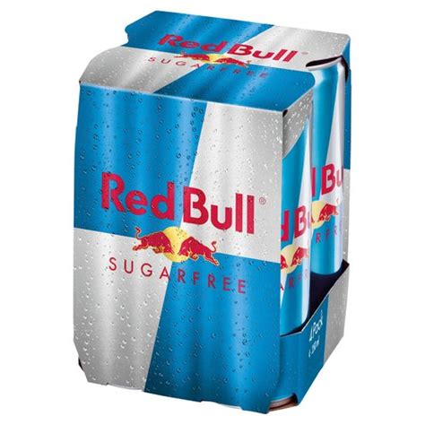 Red Bull Energy Drink Sugar Free 250ml 4 Pack