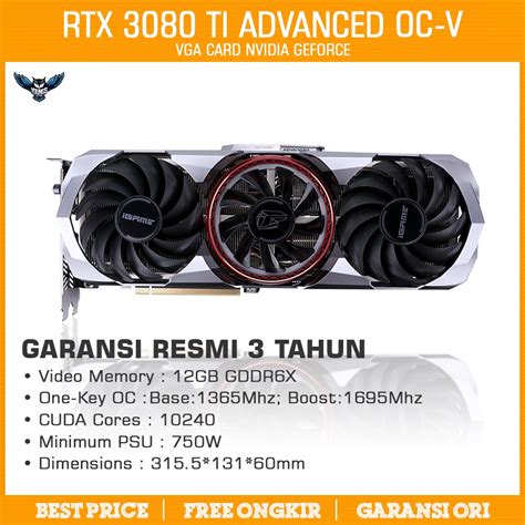 Jual Vga Colorful Igame Rtx 3080 Ti Advanced Oc V 12g Gddr6x Geforce 3080ti Shopee Indonesia