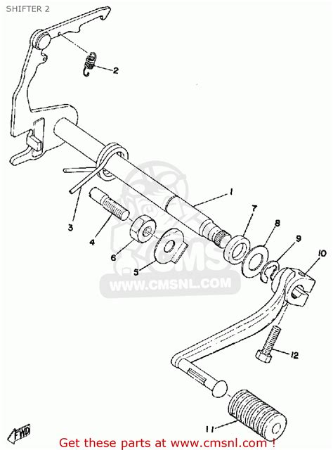 Yamaha Rs100 1975 Usa Shifter 2 Buy Original Shifter 2 Spares Online