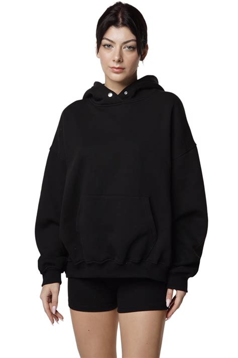 HOODED SWEATSHIRT - BLACK