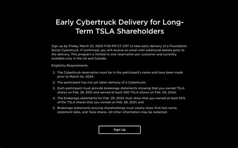 Early delivery of Foundation Series Cybertruck now available to long