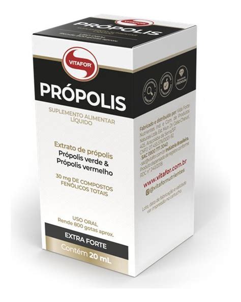 Propolis Verde E Vermelho - Própolis Verde E Vermelho Extra Forte Vitafor -20ml Original | MercadoLivre